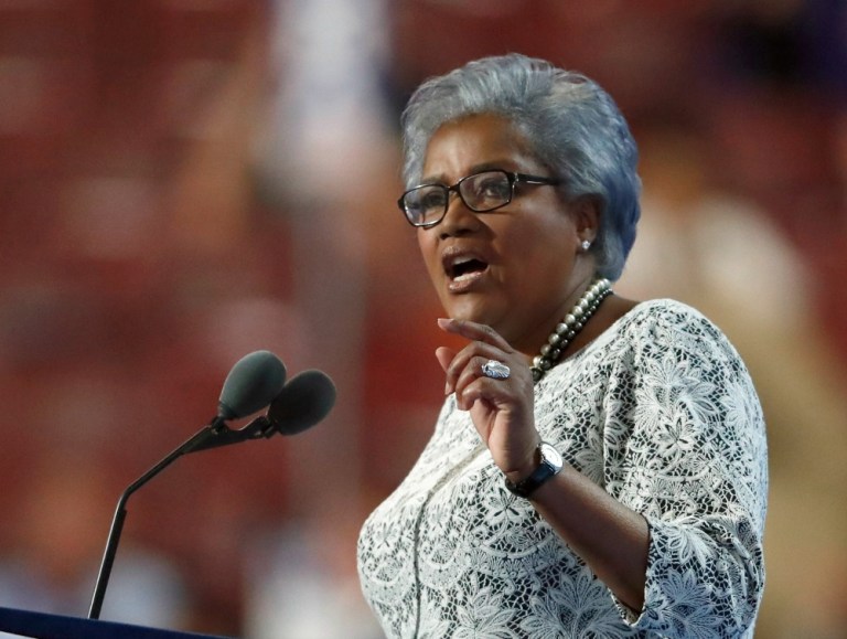 Donna Brazile's guess was what Hillary Clinton would get if she carried every state Barack Obama carried in 2012 except for Florida, and no others. (AP Photo)