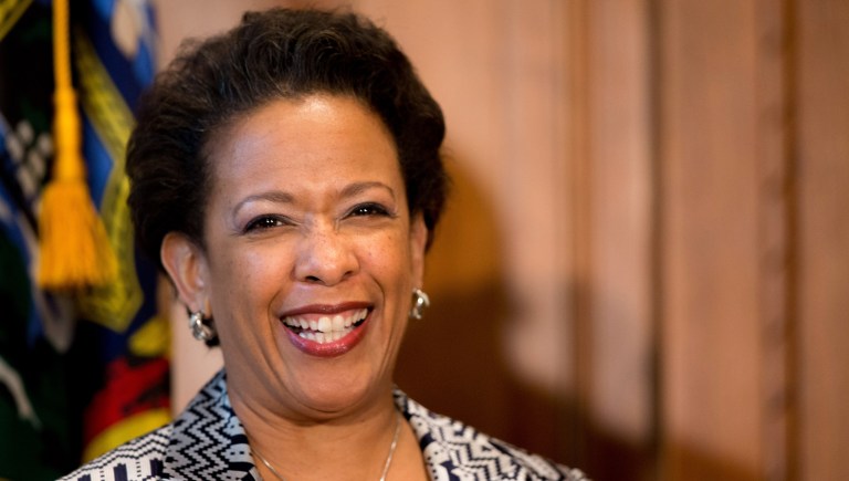 Former Attorney General Loretta Lynch believes transgender rights should be considered a civil rights issue. (AP Photo/Andrew Harnik)