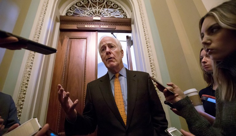 A bill sponsored by Sens. John Cornyn, R-Texas, (pictured above) and Chris Murphy, D-Conn., would help ensure federal and state authorities 