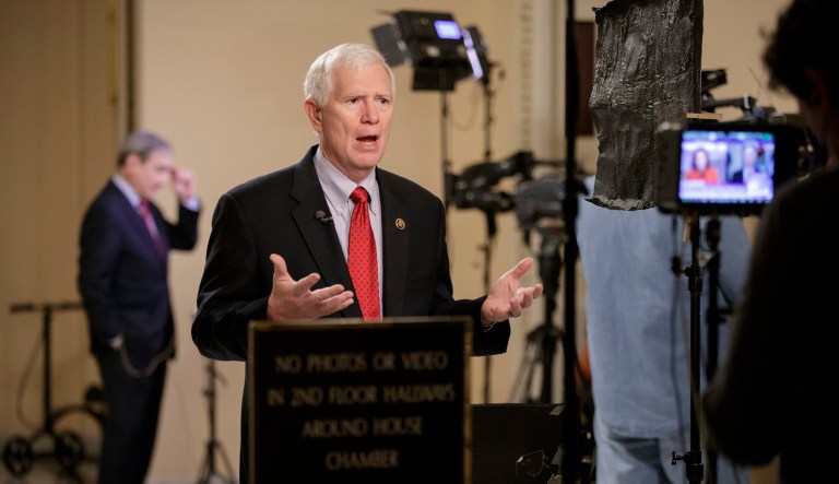 Rep. Mo Brooks, R-Ala., said that he worries Congress agreed to bust through budget caps, and spend at a level that was far beyond what Democrats were demanding. (AP Photo/J. Scott Applewhite)