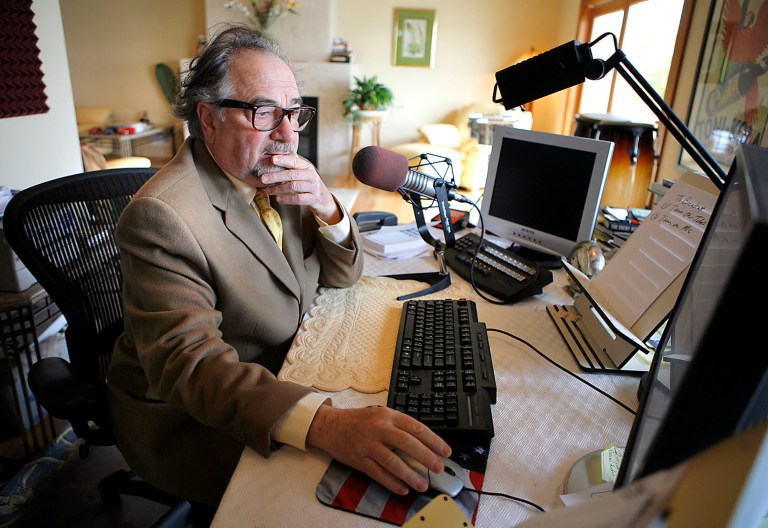 Radio talk show host Michael Savage in Tiburon, Calif. (AP Photo/John Storey)