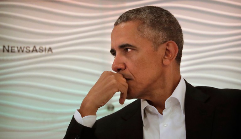 Obama's role in the FBI text messages between Lisa Page and Peter Strzrok. (AP Photo/Manish Swarup)