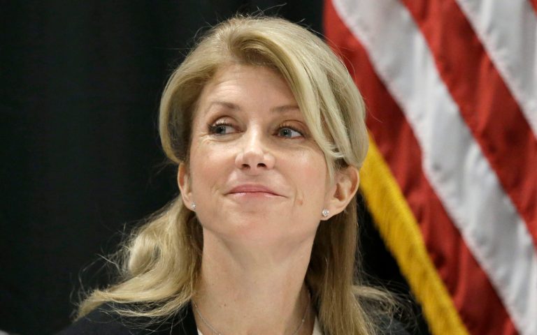 Texas state Sen. Wendy Davis listens during an education roundtable meeting in Arlington, Texas, Thursday, Jan. 9, 2014. (AP Photo/LM Otero)