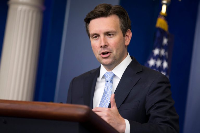 White House press secretary Josh Earnest speaks during the daily press briefing, Thursday, June 4, 2015, at the White House in Washington. (AP Photo/Evan Vucci)