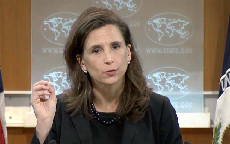 State Department spokeswoman Elizabeth Trudeau said Wednesday that the U.S. doesn't support Russia's latest effort. (Screen shot)