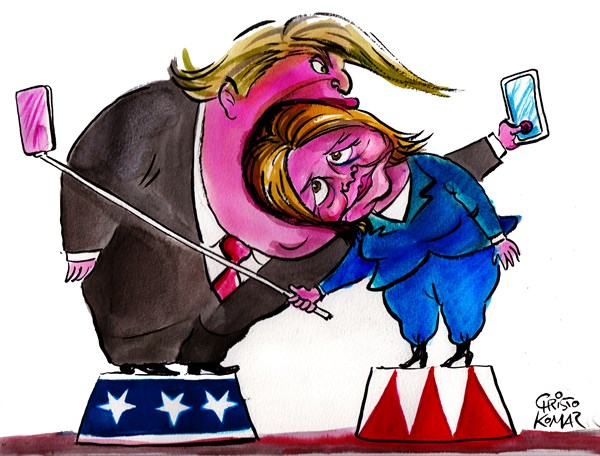 Editorial cartoon: Hey, look at me!