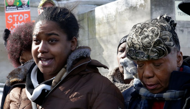 Erica Garner's verified Twitter account asked people to pray for the 27-year-old activist. (AP Photo/Richard Drew)