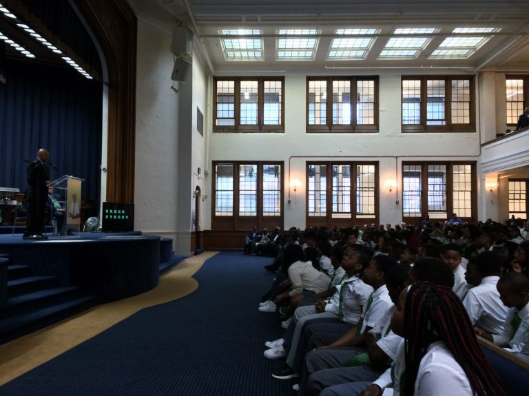 The Green Street Academy is a public charter school in Baltimore that has opened its doors to a new building this month. (Jason Russell/Washington Examiner)