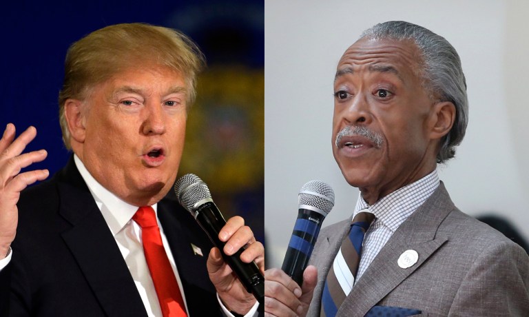 Both Donald Trump and Al Sharpton are snake oil salesmen who sell lies to a populous desperately in search of a savior. (AP Photos)