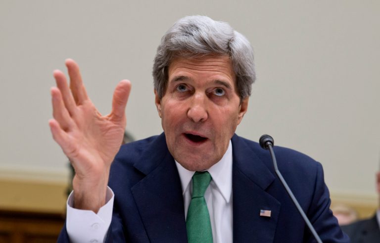 Secretary of State John Kerry testifies on Capitol Hill in Washington on Dec. 10. (AP Photo/J. Scott Applewhite, File)