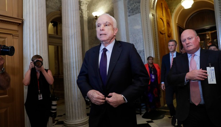 McCain said they did not have a plan. (AP Photo/J. Scott Applewhite)