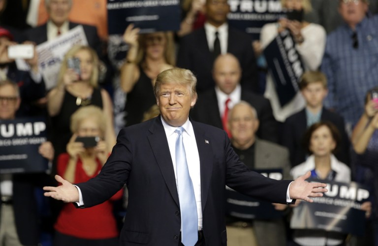 The sheriff's office is going over the speech Trump gave during the rally 
