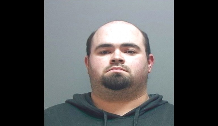Travis Luke Dominguez, 33, was indicted on 11 counts Wednesday for making threats against the president, police officers, and people at a Utah bank, movie theater complex, and business. (Salt Lake County Sheriff's Office, via AP)