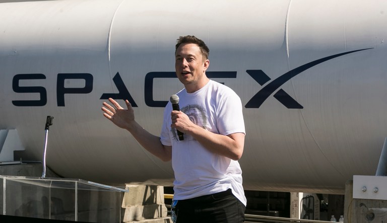 SpaceX has been greasing the wheels of Congress to eliminate its competitors for years. (AP Photo/Damian Dovarganes)