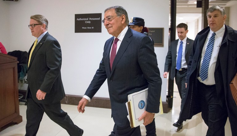 Former Defense Secretary Leon Panetta said the release of the memo is another example of partisan influence on a committee with an important duty &mdash; oversight of the intelligence community. (AP Photo/J. Scott Applewhite)