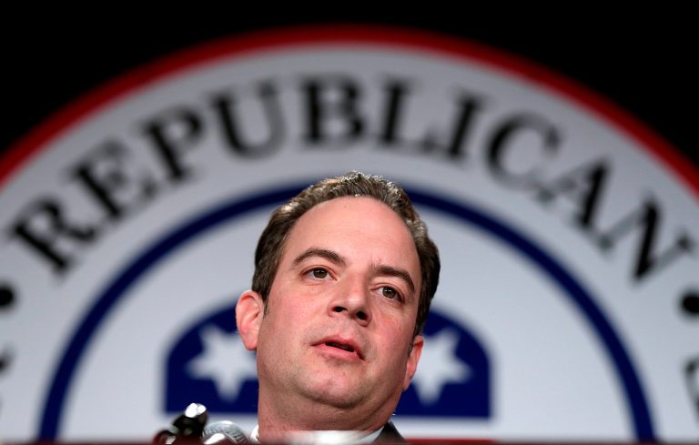 Republican National Committee Chairman Reince Priebus speaks at the annual RNC winter meeting Jan. 24, 2014 in Washington. (Photo by Win McNamee/Getty Images)