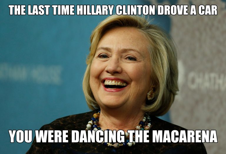 Monday meme: Driving Mrs. Hillary