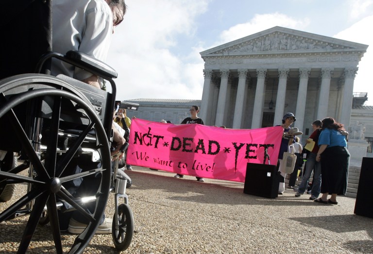 This assisted-suicide statute is hardly innocuous. (AP Photo/Evan Vucci)