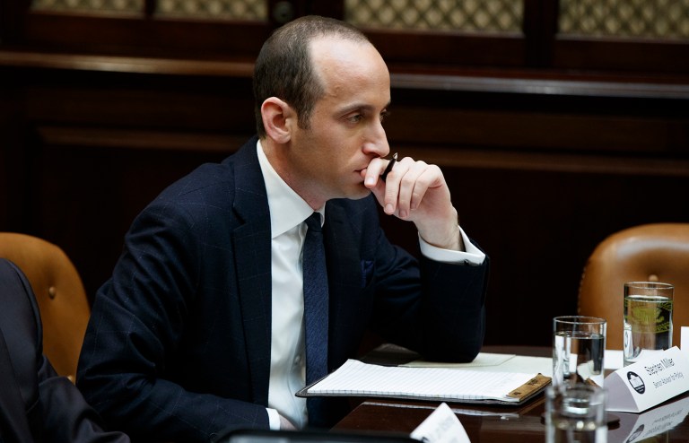 MSNBC host Joe Scarborough said Stephen Miller, Trump's senior adviser on policy, is helping to damage the new White House's relationship with Congress by writing controversial executive orders without input from experts and lawmakers. (AP Photo/Evan Vucci)