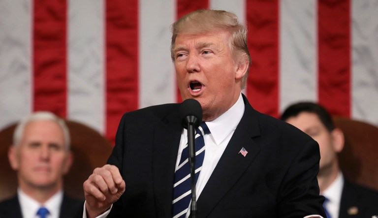 According to a senior administration official, the theme of President Trump's State of the Union speech on Tuesday will be about 
