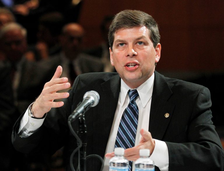 Sen. Mark Begich, D-Alaska, speaks at a meeting in Washington in September 2010. (AP Photo/Manuel Balce Ceneta)