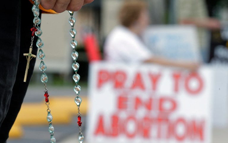 People simply don't see it as the objective evil it is. They see it largely as a faith issue, and that doesn't help win over the secular. (AP Photo/Eric Gay)