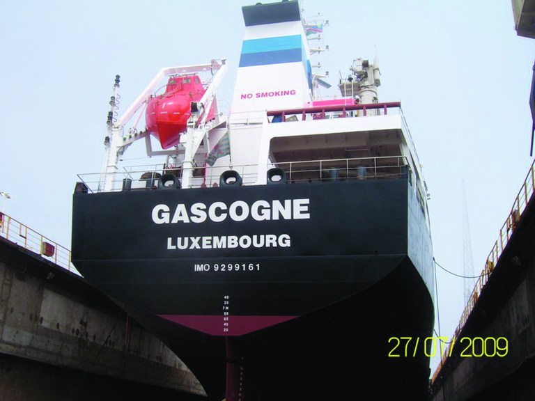 This undated photo provided Monday, Jan. 4, 2013 by Sea Tanker Shipping shows the French-owned oil tanker Gascogne. The tanker, missing off Ivory Coast with 17 sailors on board, likely has been hijacked, an official with an international piracy watchdog said Monday Feb 4 2013, in what may be the latest attack by criminal gangs targeting the ships to steal their valuable cargo. Details remained scarce about the fate of the ship, flagged in Luxembourg. (AP Photo/Sea Tanker Shipping)