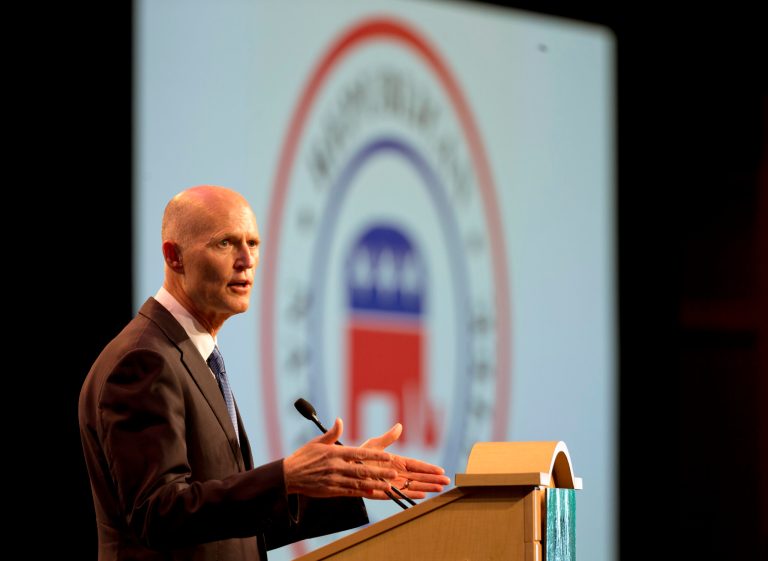 Rick Scott announced in May the 