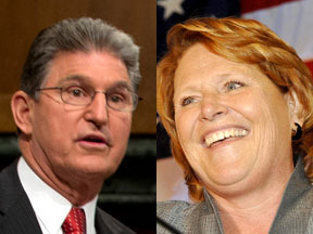 Sens. Joe Manchin, D-W.Va., and Heidi Heitkamp, D-N.D., are both outspoken critics of Obama's 