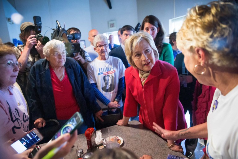 She said to suburban Virginia voters, 