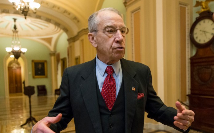 Sen. Chuck Grassley blasted Mylan for insufficient answers to a series of questions he gave the drug maker about the EpiPen price hike. (AP Photo/J. Scott Applewhite)