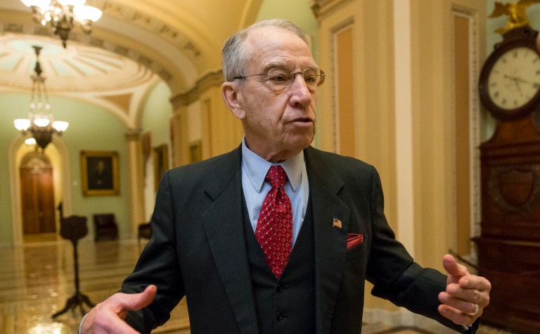 Sen. Chuck Grassley blasted Mylan for insufficient answers to a series of questions he gave the drug maker about the EpiPen price hike. (AP Photo/J. Scott Applewhite)