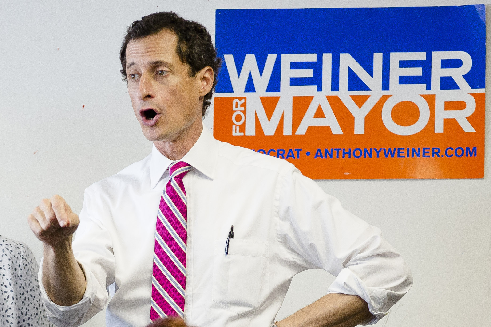 Anthony Weiner drops to fourth in NYC race after telling supporters he won’t quit