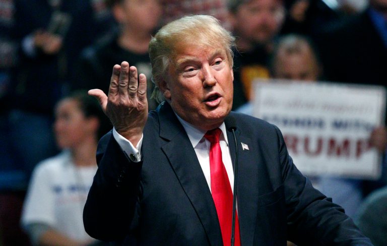 The Make America Awesome PAC has been running attack ads against Republican presidential front-runner Donald Trump on four separate radio stations in New Hampshire. (AP Photo/Rogelio V. Solis)