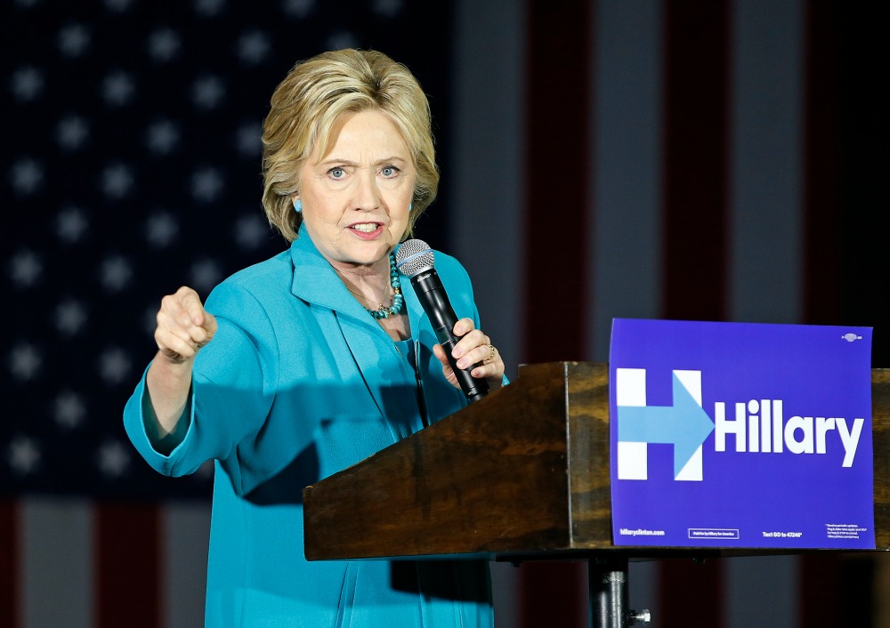 In Calif., Clinton is focused on November