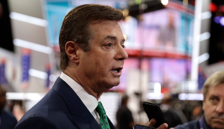 Paul Manafort offered to provide information on the race to Russian billionaire Oleg Deripaska, who has ties to the Kremlin, just two weeks before Trump accepted the Republican nomination. (AP Photo/Matt Rourke)