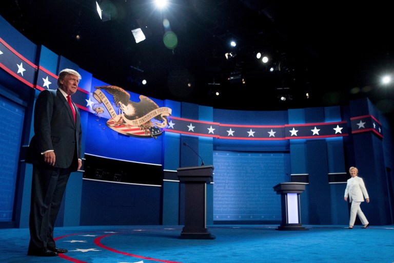 The sparring has been equal parts cringe-worthy and fascinating, and round 3 delivered on both counts. (AP Photo/Andrew Harnik)