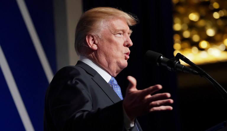 The president was silent on the deaths in Niger for twelve days. (AP Photo/Pablo Martinez Monsivais)