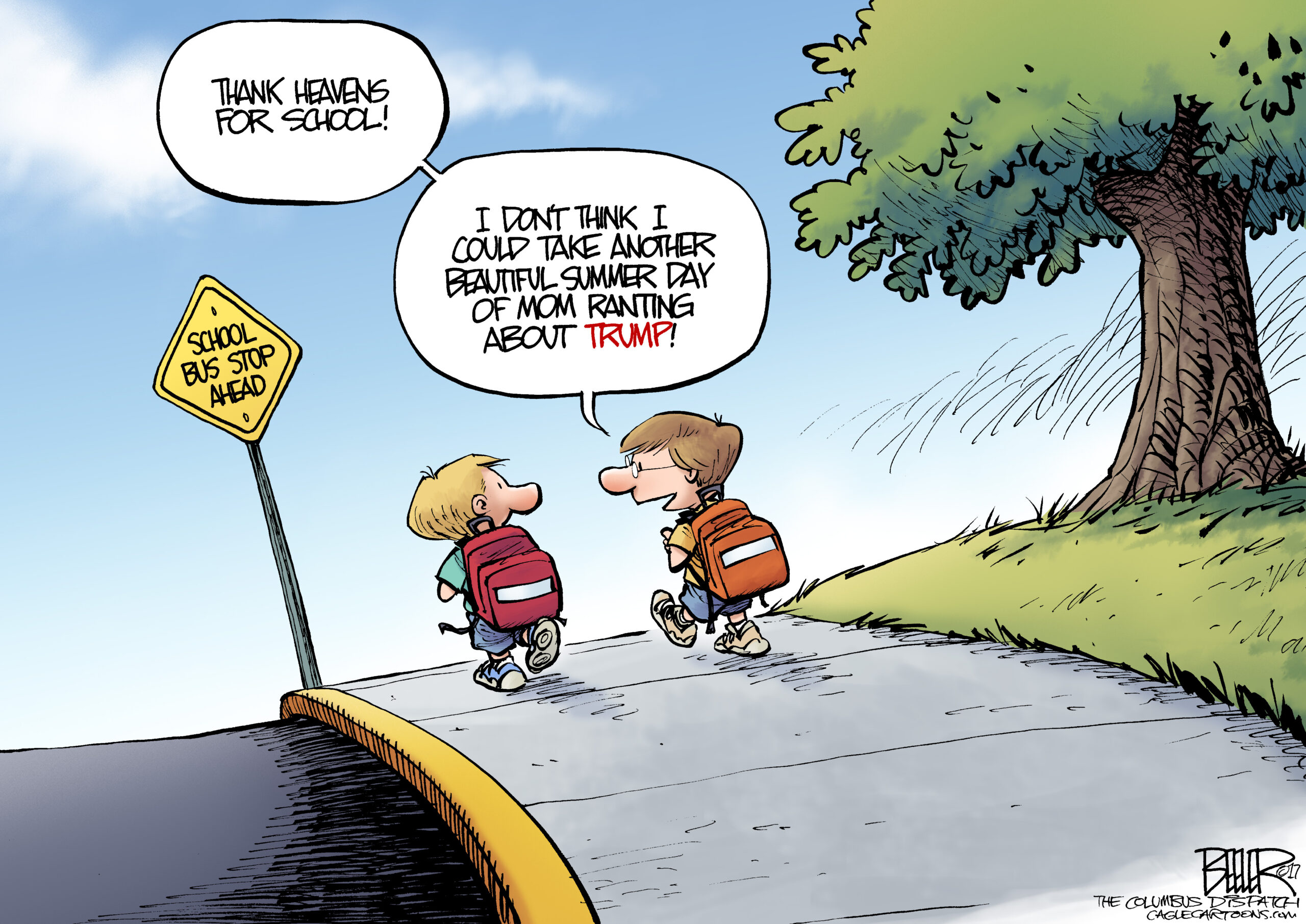 Editorial cartoon: Back to school