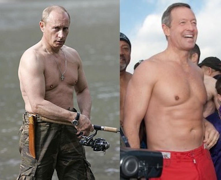 Does going shirtless help win the White House?