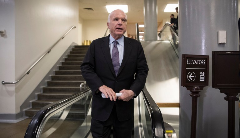 The senator plans to begin treatment for brain cancer in Arizona next week. (AP Photo/J. Scott Applewhite)