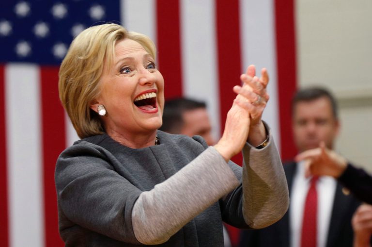Clinton was expected to perform well, since she has much more support among African-American voters. (AP Photo/Gerald Herbert)