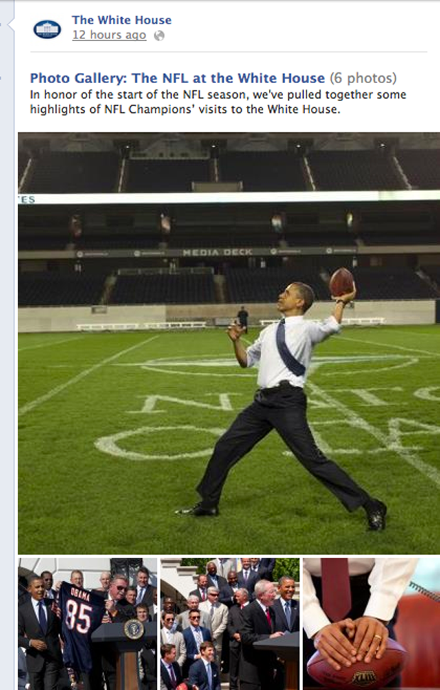 White House releases Obama NFL highlights