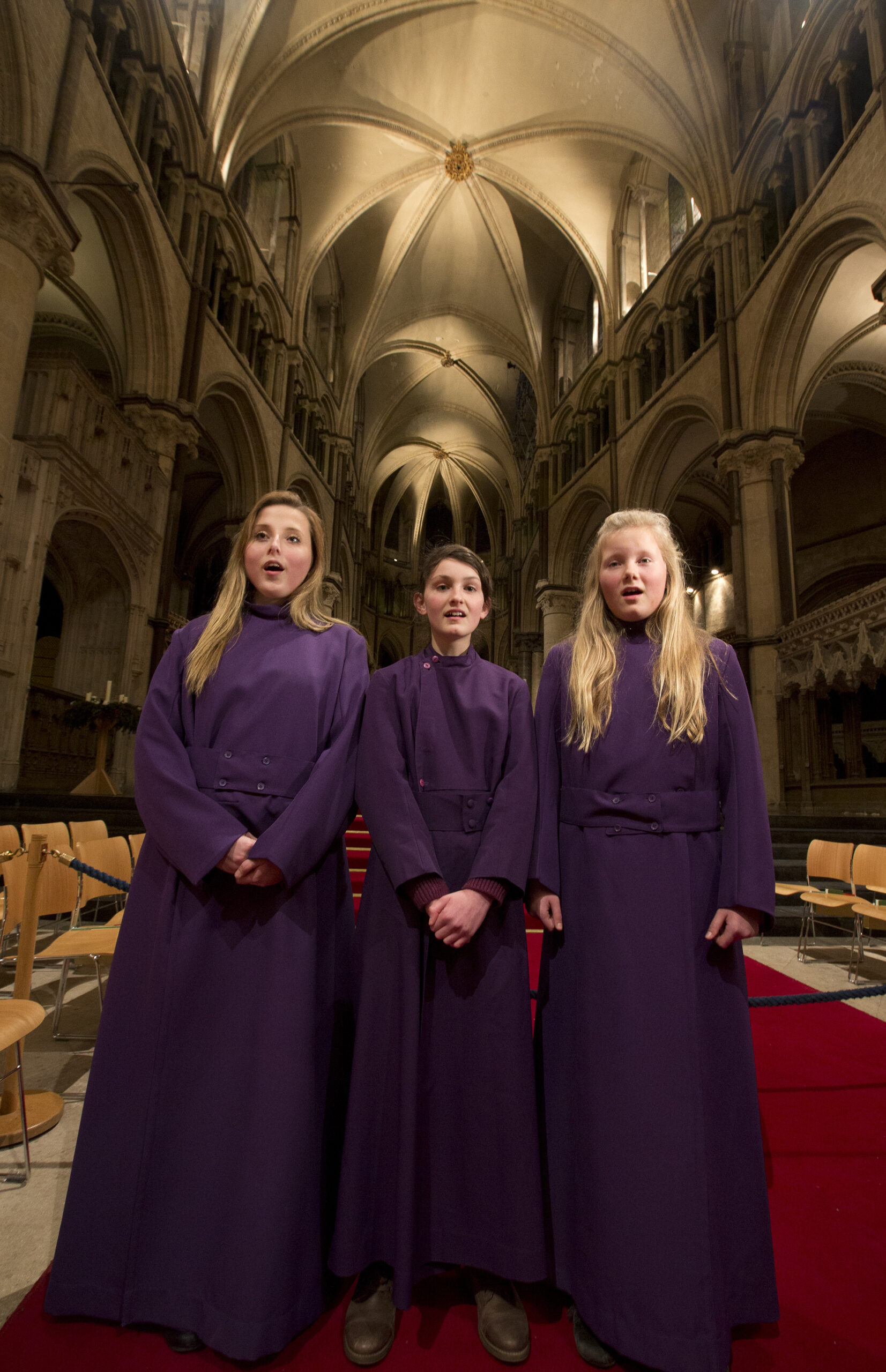 1,000 years on, girls sing at Canterbury Cathedral