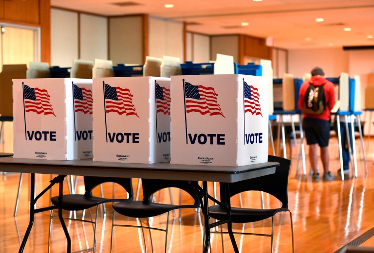 Fifty one percent of likely voters believe the primary system is rigged against some presidential hopefuls, according to a new poll. (Nabil K. Mark/Centre Daily Times via AP)