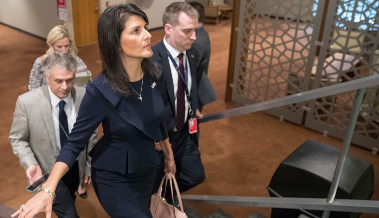 U.S. Ambassador to the United Nations Nikki Haley met officials at a key nuclear inspections agency Wednesday, drawing a rebuke from Iranian officials. Haley met with the International Atomic Energy Agency in Vienna, Austria to discuss 