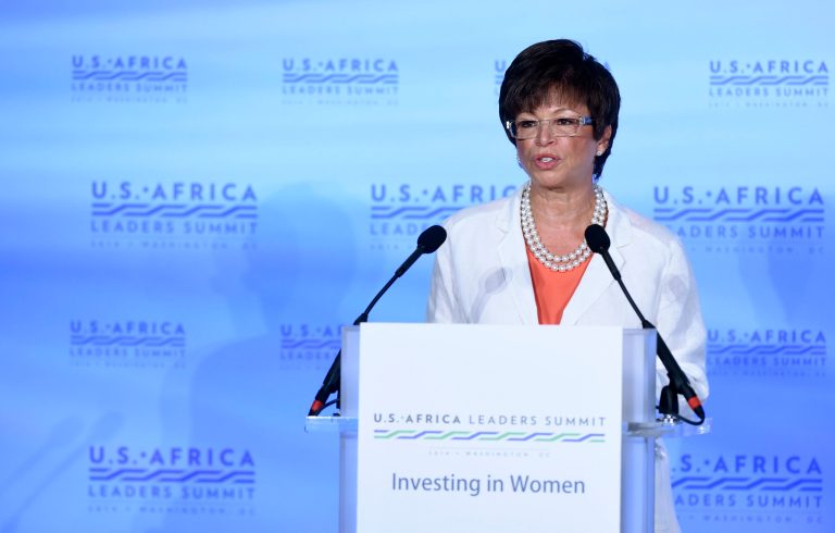 White House Senior Adviser Valerie Jarrett speaks in Washington. (AP/Susan Walsh)