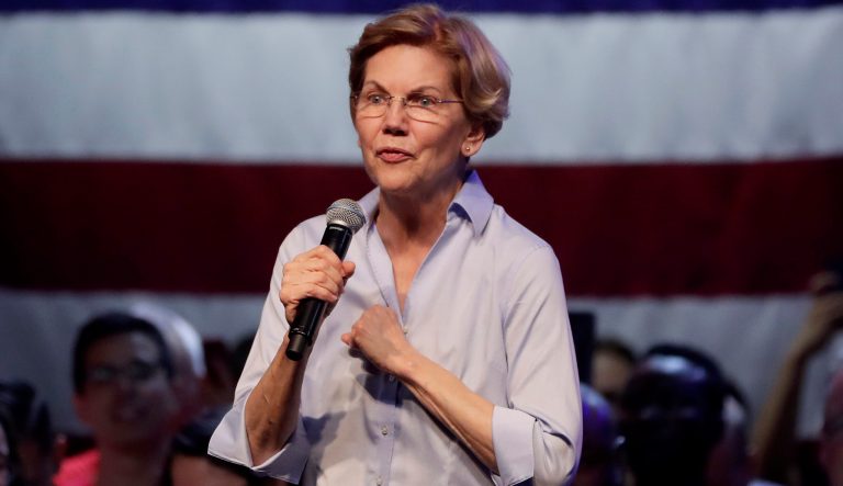 Democratic presidential candidate Sen. Elizabeth Warren 
