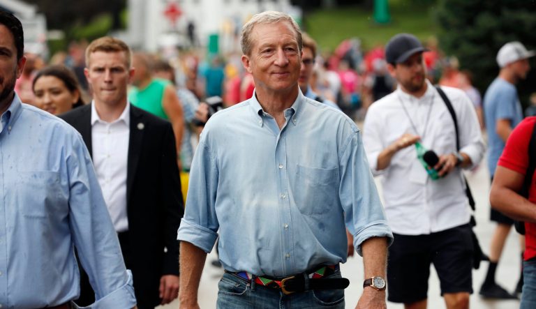Democratic presidential candidate and businessman Tom Steyer