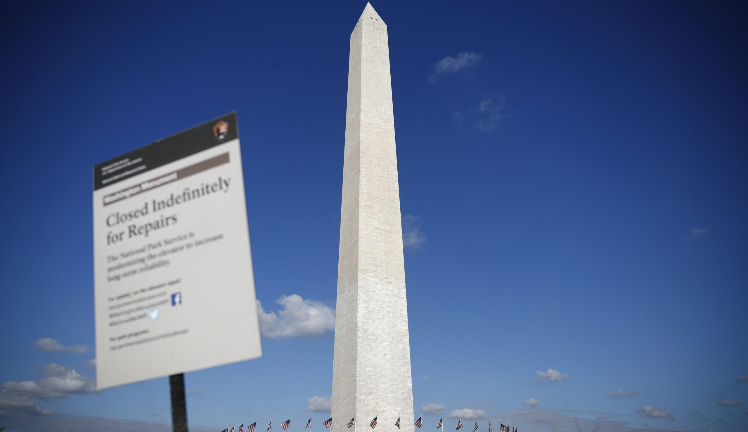Washington Monument elevator breaks down days after reopening